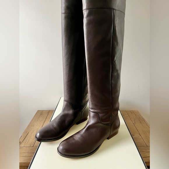 Leon Max Gorden Tall Riding Boot. Chocolate Brown. - Picture 4 of 10